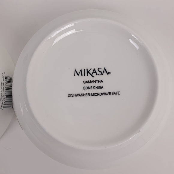 Mikasa Samantha Fine Bone China bowls Set of two White New NWT - Picture 4 of 7